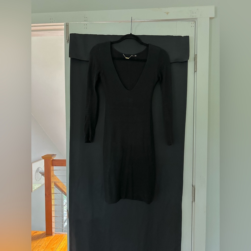 The Row Skin Tight Black Mini Dress